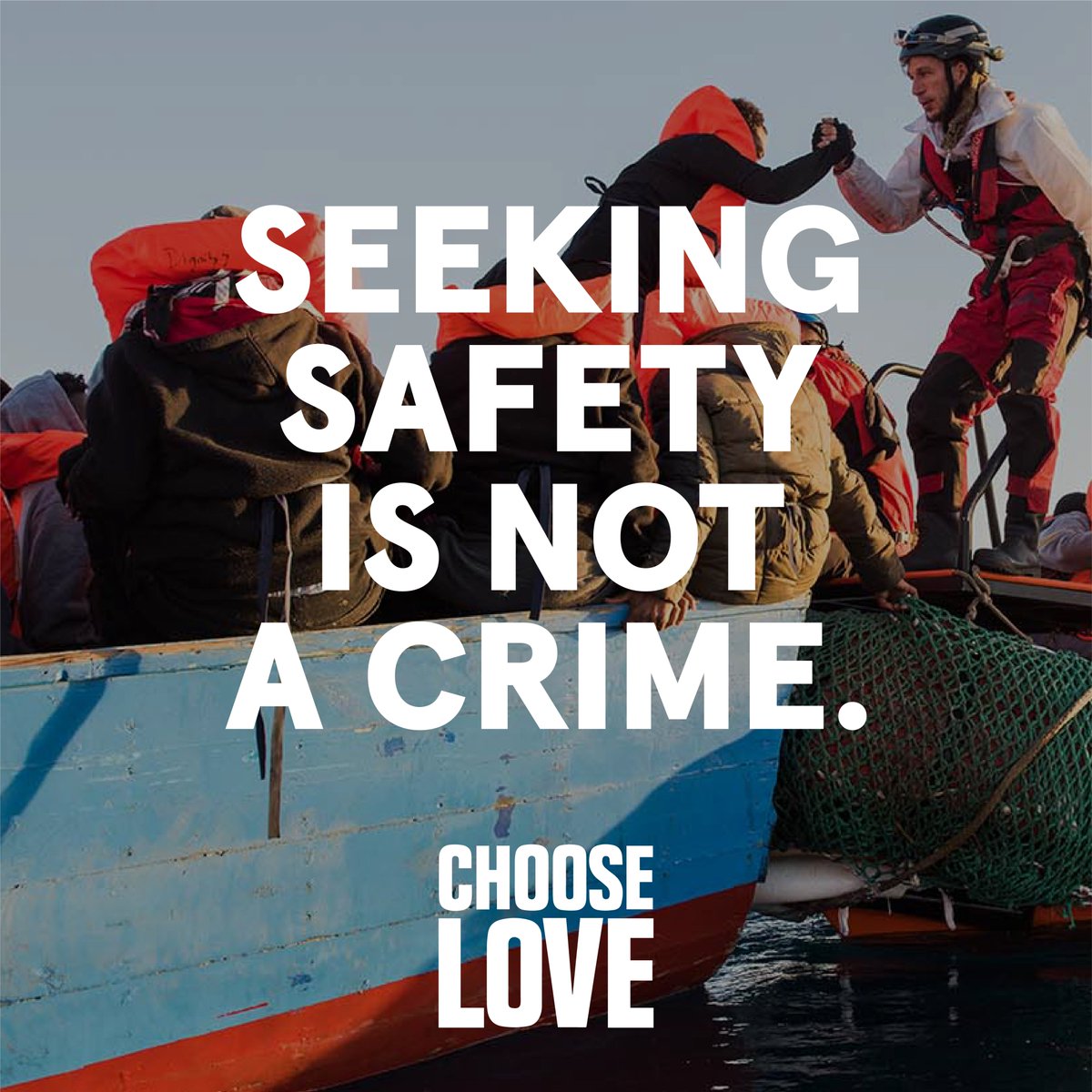 Choose Love (@chooselove) on Twitter photo Yesterday, the UK Home Secretary referred to refugees seeking asylum in the UK as an ‘invasion'.
Language matters. 
This language is deeply harmful and irresponsible, especially in light of the attack on a centre in Dover over the weekend.
Seeking safety is not a crime. Yesterday, the UK Home Secretary referred to refugees seeking asylum in the UK as an ‘invasion'.
Language matters. 
This language is deeply harmful and irresponsible, especially in light of the attack on a centre in Dover over the weekend.
Seeking safety is not a crime.