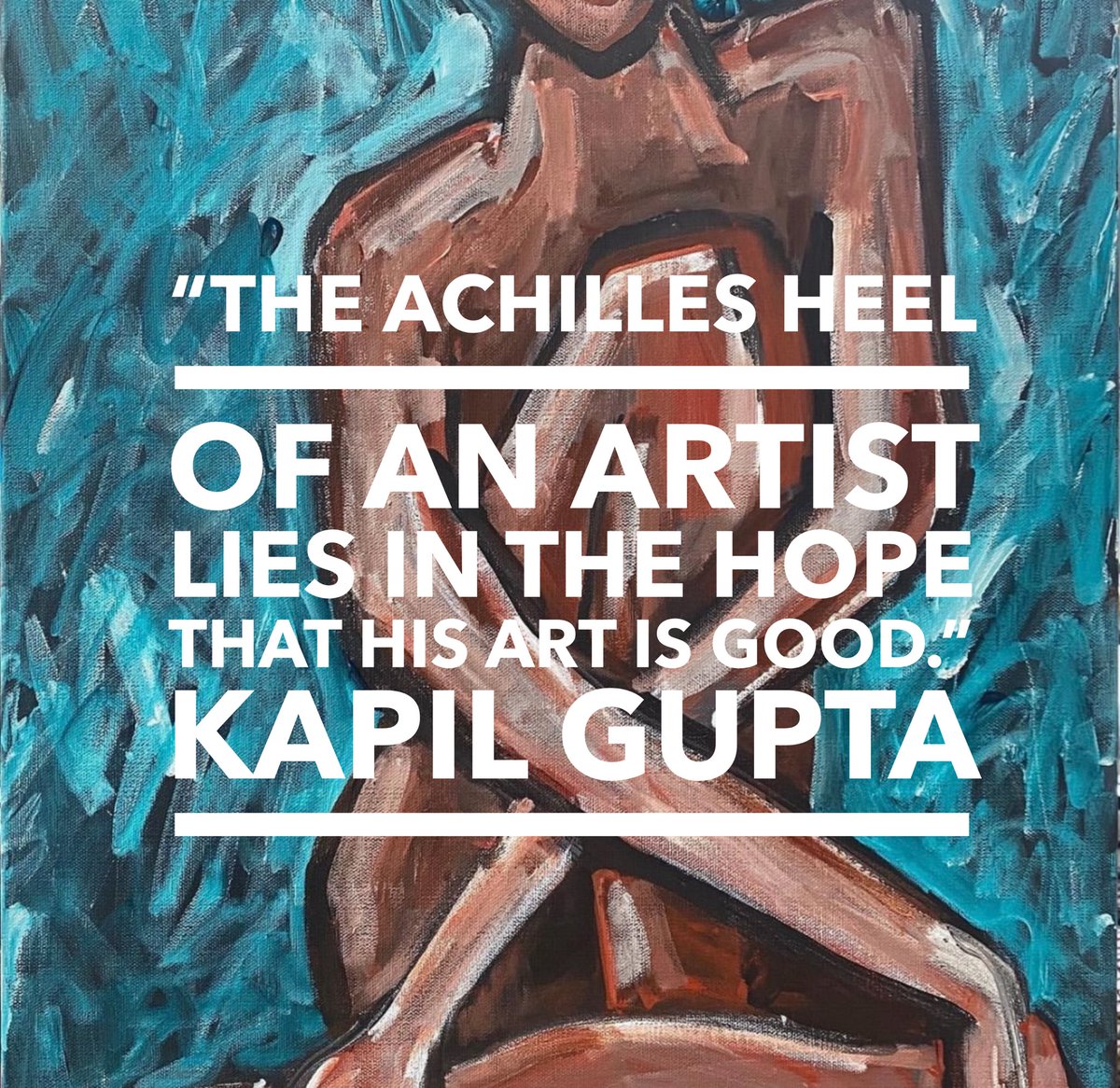 MichelleOnCanvs's tweet photo. “The Achilles heel of an artist lies in the hope that his art is good.”  #KapilGupta   #MakeArtEveryday #MichelleOnCanvas #art #AbstractArt #AcrylicOnCanvas  #ArtForSale #scarafilewallacegallery https://t.co/hSEi6t1NNF