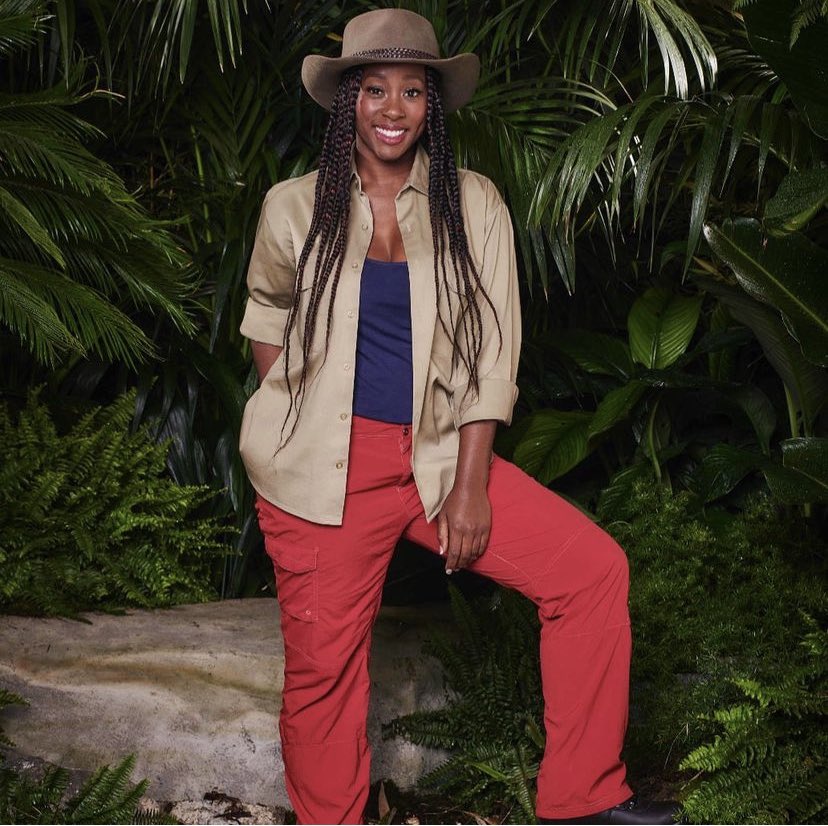 Whoop there she is! Go for it @scardoug @imacelebrity #TeamScarlette all the way 🦘