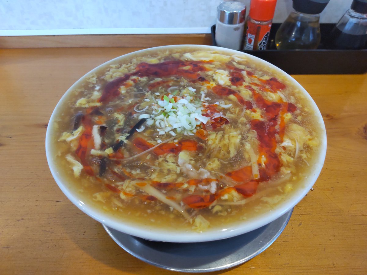 FielddronePilot's tweet photo. 福島県石川町の丸仙食堂さん
すっぱ美味しいスーラータンメンをいただきました‼️
#石川町
#丸仙食堂
#ラーメン
#スーラータンメン https://t.co/f9Bsn5CcJI