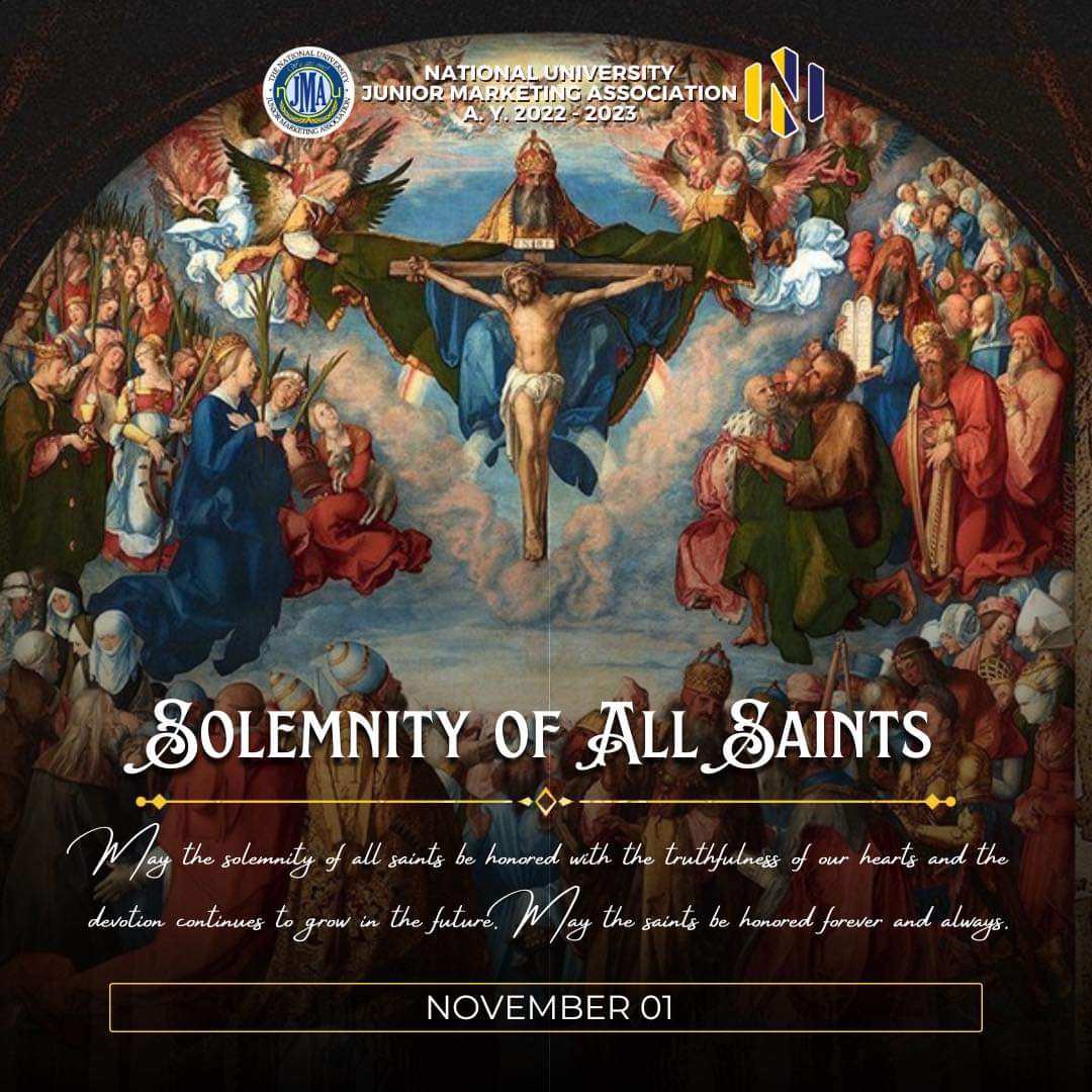 NUJMAOFFICIAL's tweet photo. On All Saints' Day, we wish and hope that you will always be sheltered and protected by His care.
This All Saints' Day, may your day be filled with joy and peace, leading you into the light.
#AllSaintsDay
#NUJMANovus
#IntensifyingExcellence https://t.co/afGNhSUnHP