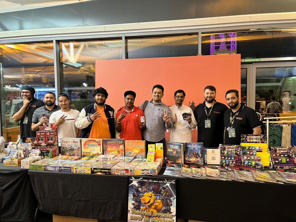 Howayte's tweet image. We had an awesome day at #BahrainComicCon with the #digimontcg #YuGiOhTCG and #MTG Communities in #Bahrain