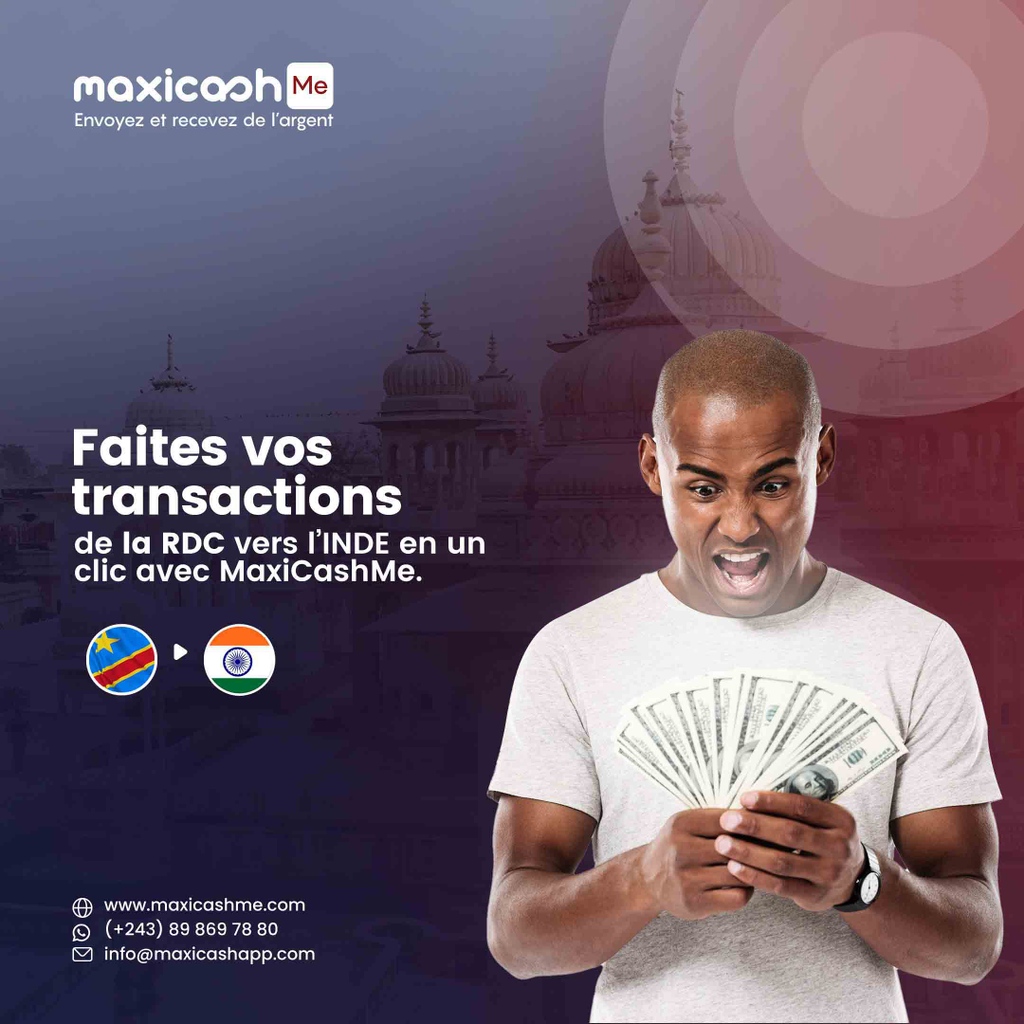 Maxicashapp's tweet photo. Envoyez de l’argent de la RDC vers l'Inde en un clic avec MaxiCashme.
visitez notre site https://t.co/qhWl0SttGB
Pour plus d’info: 0898 697 880 ⁠
MaxiCash il faut ko zala nango.

#MaxiCashcard #ilfautkozalanayango #solutiondepaiement #paiementenligne #RDC #CarteVisa #MaxiCash https://t.co/dteUiHRnpQ