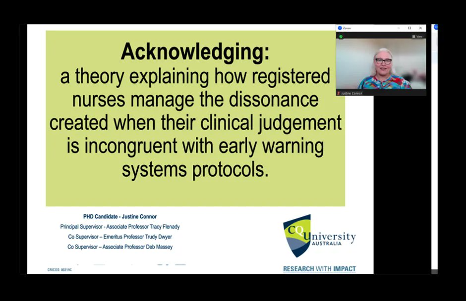 This time last week I was practicing to deliver a 5 minute presentation on my PhD findings to date, at the CQU SNMSS Research Symposium. Our first face to face get together since the pandemic!  <a href="/tracy_flenady/">Tracy flenady</a> <a href="/brissydeb/">Debbie Massey</a> <a href="/trudy_dwyer/">Emeritus Professor Trudy Dwyer</a>