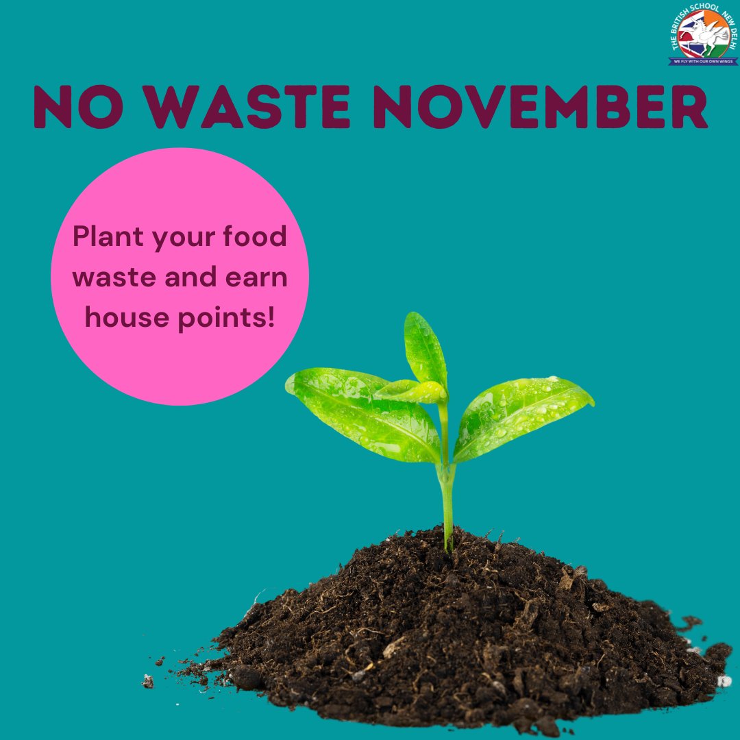 Here’s a fantastic chance to become a food hero &amp; earn house points! It’s simple – air dry seeds from your food waste, let them sit for a month, cut a used plastic bottle into half and place the seeds and soil in. Give it some water, sunlight and lots of love, and watch it bloom!