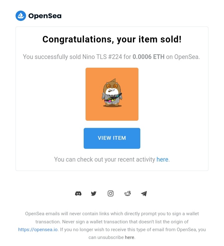 🎊🦈🎉 SOLD 🎉🦈🎊

Wowowwowwoooww Sold...... 🎉🎉🎉🎉🎉 congratulations to <a href="/tomb_skullnft/">TombSkull V2</a> 😊❤❤😊 thank you for adopting, Nino is happy with the support, let's go to the moon. 🌕🌕

🚀🚀🚀🚀🚀
🔥🔥🔥🔥🔥

#NFTs 
#NFTCommumity 
#nftcollectors