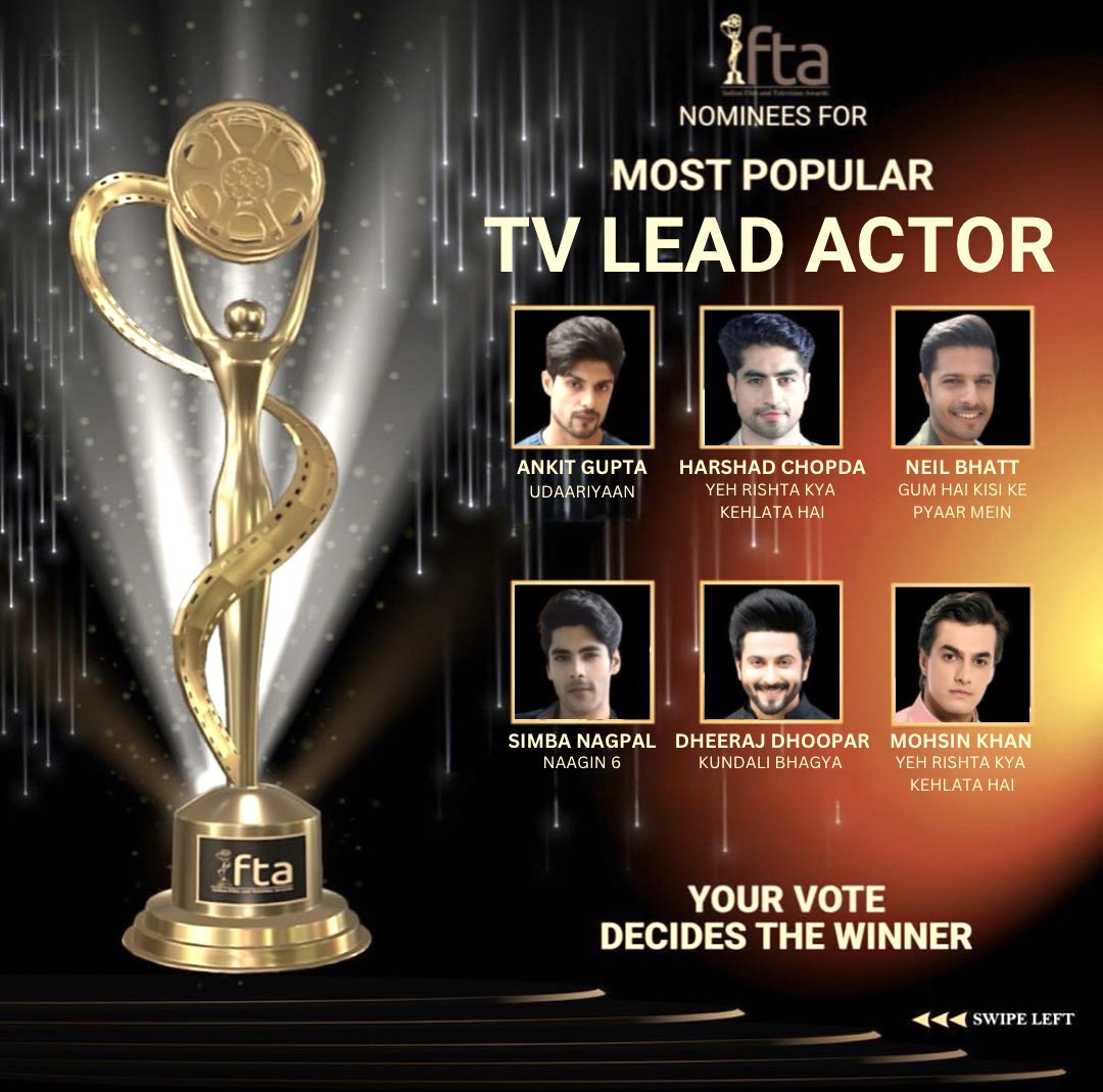 ifta_india's tweet photo. โญ๏ธ IFTA Most Popular TV Actor 2021-22 โญ๏ธ
Voting link - https://t.co/zrKuvrkH3C
Vote for Your Favourite!!
#ifta2022 #peopleschoiceawards #polbol https://t.co/lIjU8ggncV