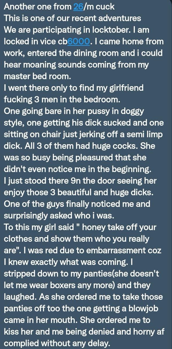 Pervconfession On Twitter His Wife Humiliated And Degraded Him Infront Of 3 Hung Guys