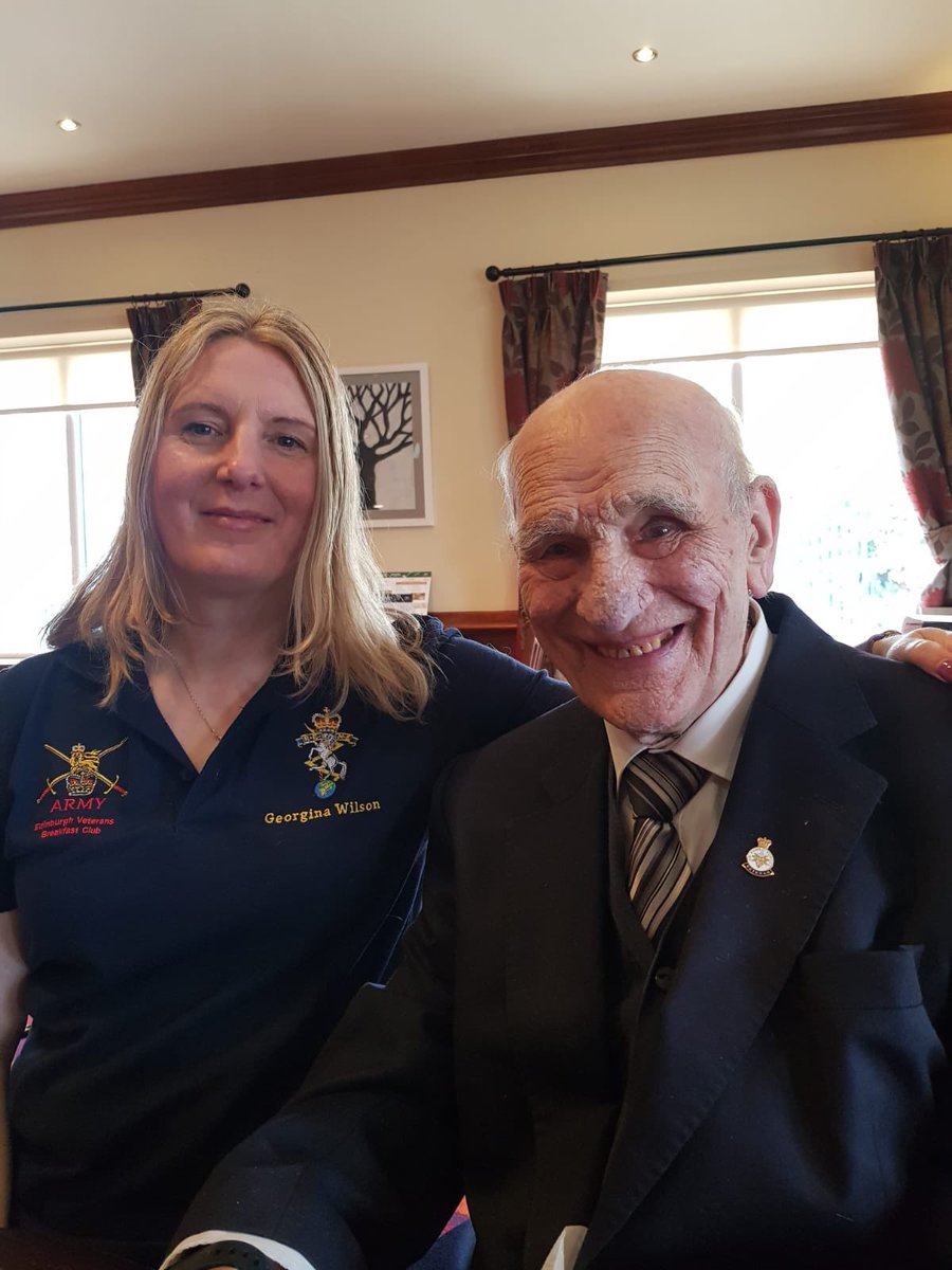 GgeorginaWilson's tweet photo. Had a lovely catch up at the Edinburgh #AFVBC 🏅with my veteran Dad George 💚 #royalscot Great breakfast 🥞 and great company 😊 #reme https://t.co/DXXocSqyau