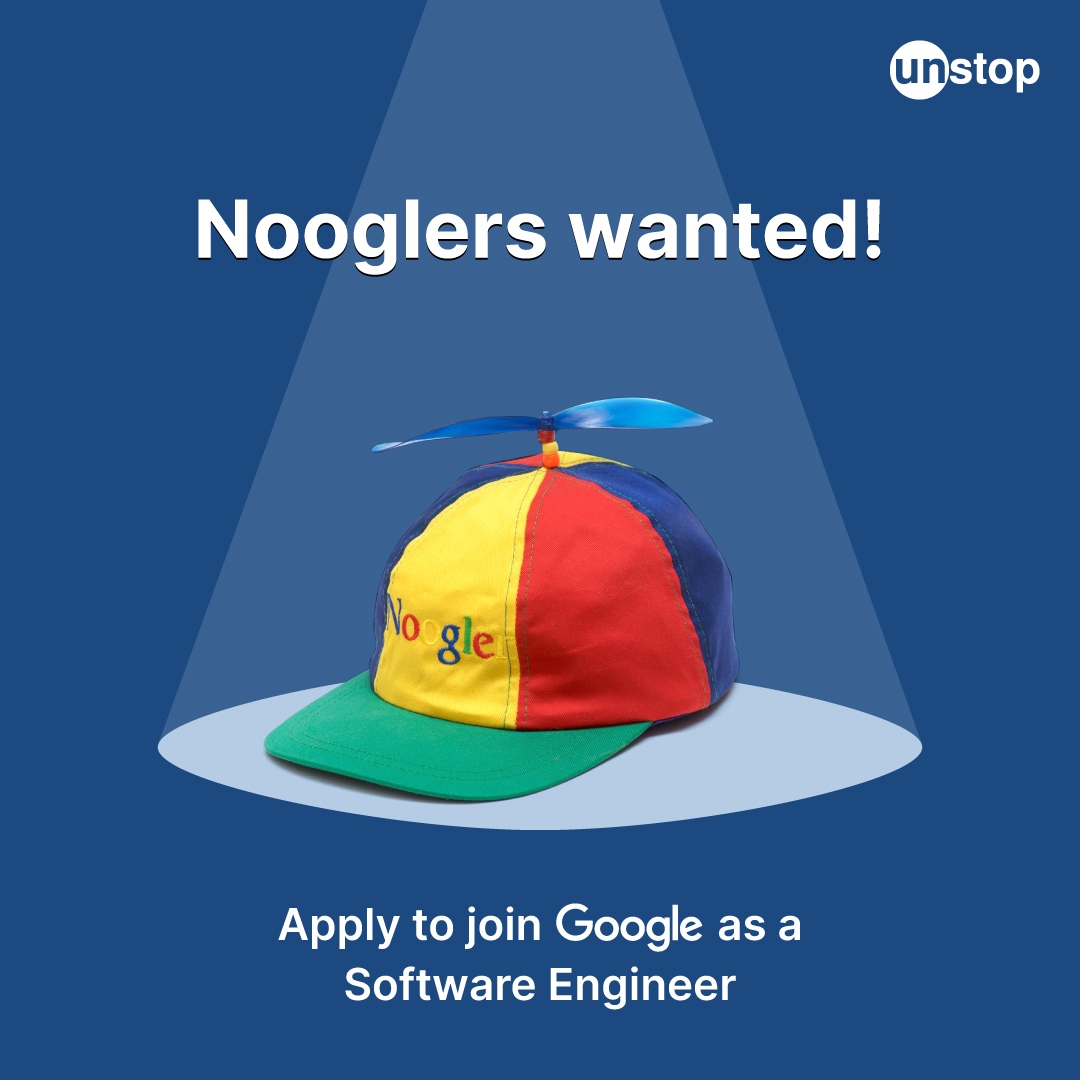 Unstop_World's tweet photo. Stop searching on Google for jobs and join them instead!
The Noogler cap is waiting for you. Apply now to join as a Software Engineer!
Apply through - https://t.co/SP0Z9jipTO
#Google #JobSearch #GoogleEngineer https://t.co/UmHOD2ZK7f