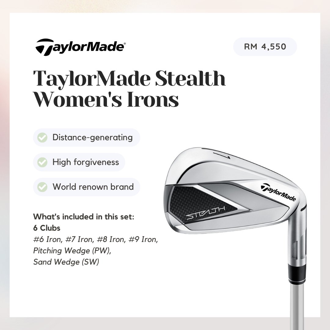 mstgolf's tweet photo. Here are our Best Selling Women's Irons this year. Swipe through for more details below.
#MSTGolf #womensgolf #ladiesgolf #bestseller https://t.co/DTdyfbpXGF