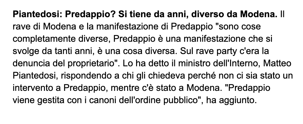 fabiochiusi's tweet photo. Piantedosi dice che il ritrovo fascista a Predappio "si svolge da tanti anni", e che i fascisti sono tanto ordinati -- quindi tutto bene così. 

(https://t.co/2rckZ7mPiW) https://t.co/b1uCX8Li3M
