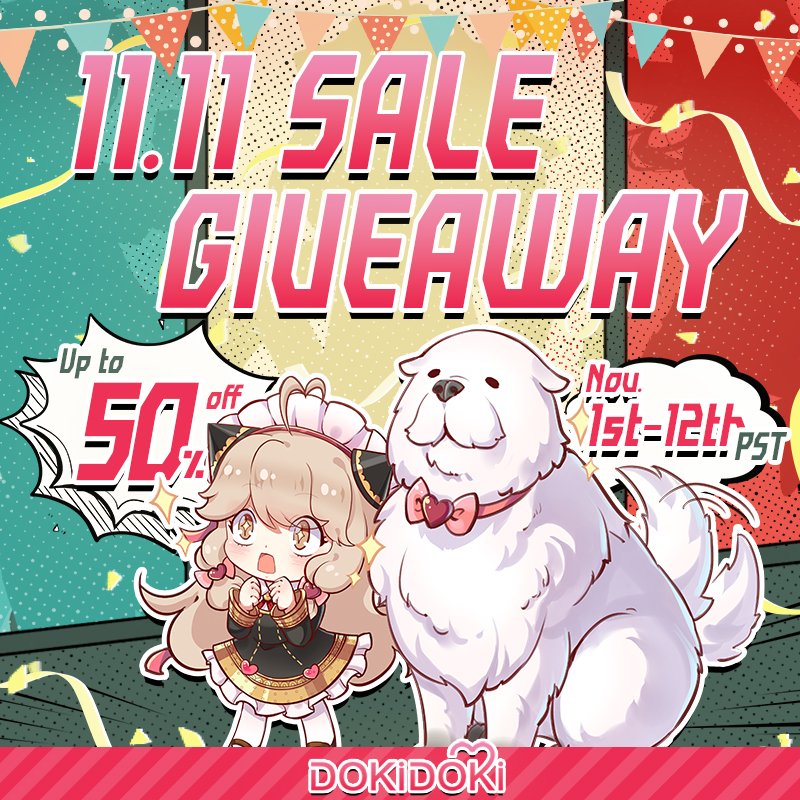dokidokicostume's tweet photo. 📣BEST PRICE OF YEAR SALE COMING📣
A sale you’ll regret if you miss it!

🎁Prize: A free costume

❣How to join giveaway
➡️Follow us!
➡️Like&amp;Comment
➡️Retweet this post!

We will announce the winner on Nov.10th.
#dokidokicosplay #dokidokicostume https://t.co/pt746fGz1b
