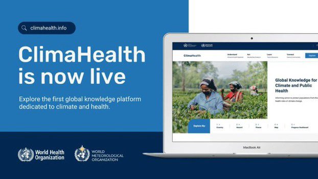 IT IS OUT! <a href="/climahealth/">ClimaHealth.info</a> The first global knowledge platform dedicated to climate and health. <a href="/WMO/">World Meteorological Organization</a> and <a href="/WHO/">World Health Organization (WHO)</a> have launched <a href="/climahealth/">ClimaHealth.info</a> with the support of <a href="/wellcometrust/">Wellcome</a>  <a href="/COP26/">COP26</a> <a href="/COP27P/">COP27</a> 
Check more here bit.ly/3fjftMv