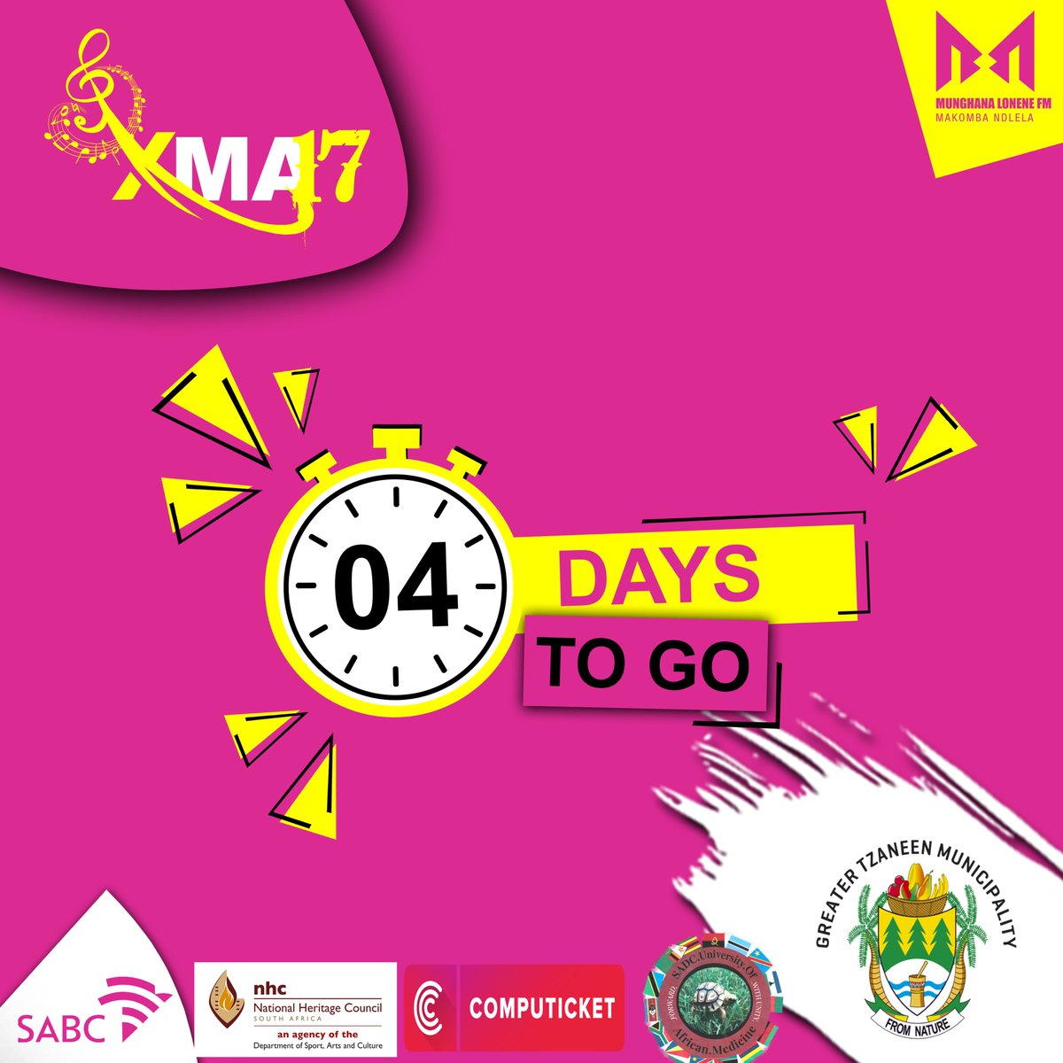 Munghana's tweet photo. Ku lo sala ntsena munewa masiku hi fika eka ntirho lowu kulo wa Munghana Lonene FM Xitsonga Music Awards. U nga rivali ku tikumela thikithi ra wena ra VIP kumbe ra General. 
#XMA17
#MakombaNdlela https://t.co/bFVBC6huVf