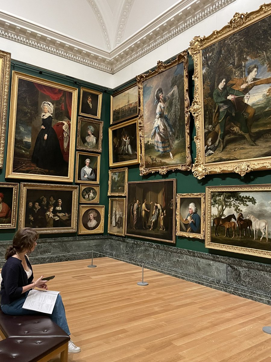 In the newly rehung ‘Walk through British art’ galleries @tate there’s a ‘Royal Academy’ room. I adore it.
