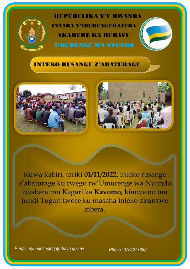 NZEYIMANAJeand3's tweet photo. Mbega gahunda nziza cyane. Iyi gahunda igiye iba muturere rwose twa @RwandaWest
waba ari umuhigo mwiza watugeza kuri byinshi Nyakubahwa @HabitegekoFran1
🙏. "Akarere mu murenge, umurenge mu Kagari , Akagari mu mugudugudu, 
#Duceingando mu baturage." #Tujyanemo 👏👏 https://t.co/T5g8uw94uc