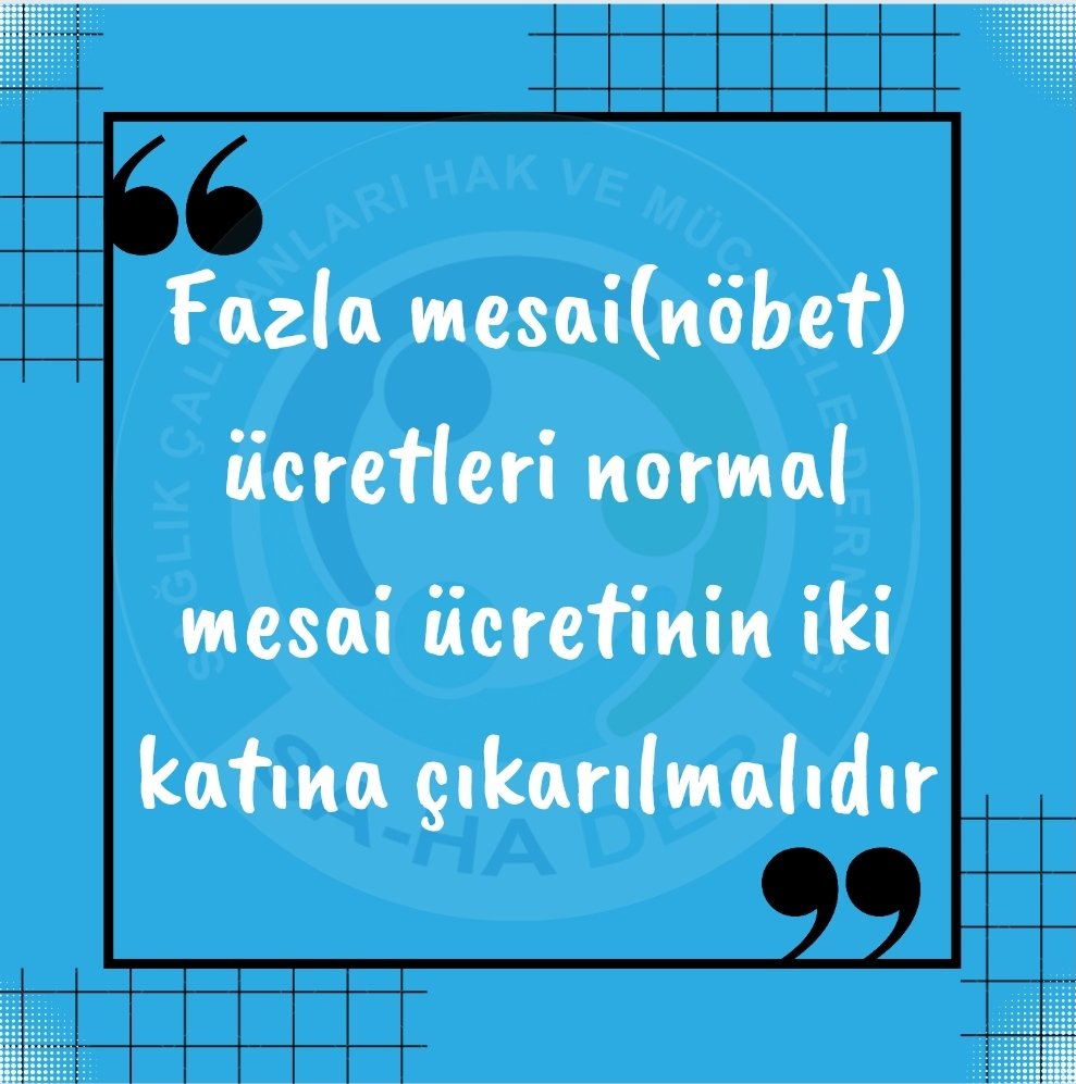 Sağlık çalışanlarının normal mesai ücreti 69 TL
Nöbet ücreti ise 30 TL
Şaka gibi ama değil
<a href="/SaHaDernegi/">Sağlık Çalışanları Hak Ve Mücadele Derneği</a> 
#MemurHaykırıyor