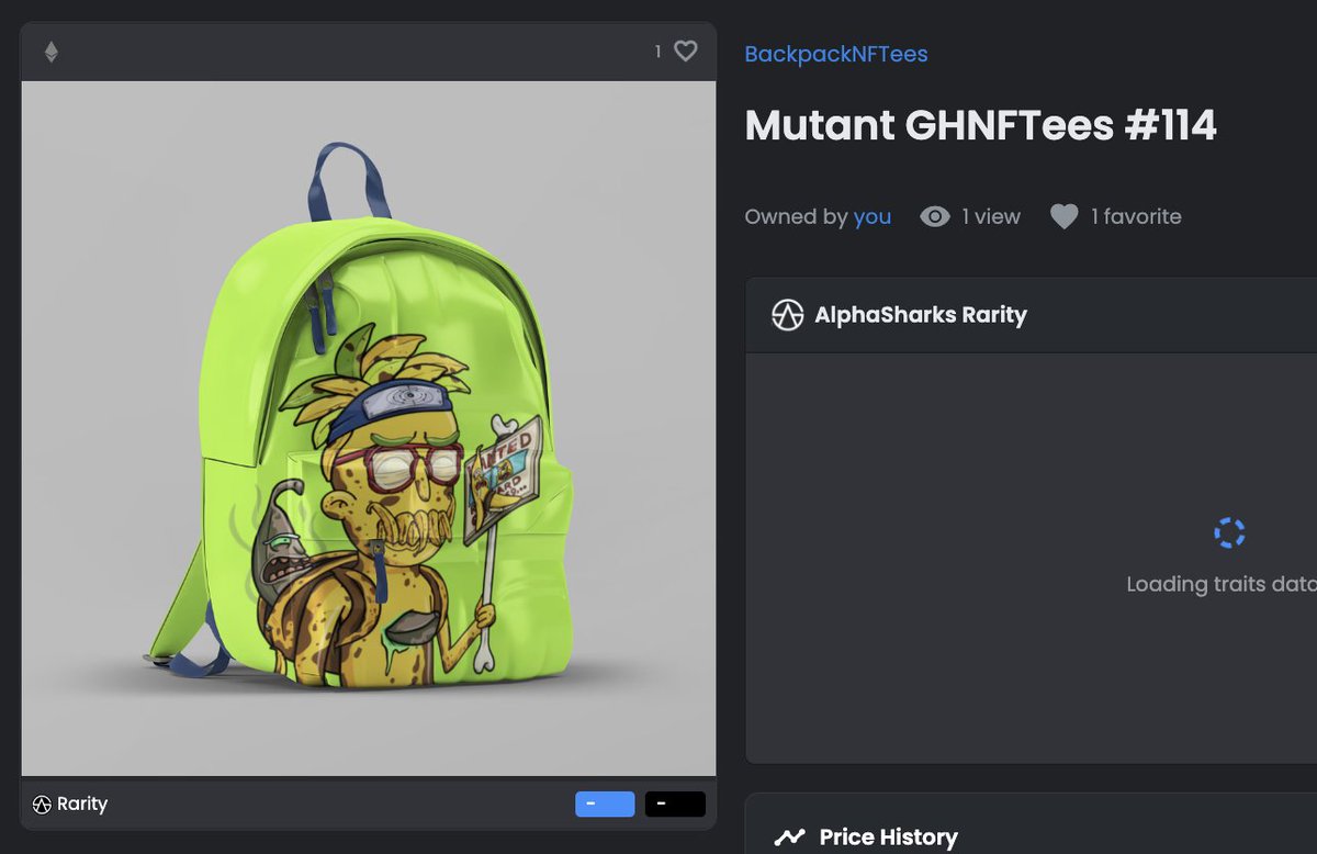 rayshearer's tweet photo. Newest family member of #BackpackNFTees, the #MutantGODHatesNFTees is now ready to order as NFT & IRL Backpack. Order yours now!
cc : @RiderWright_NFT @srpeters @GODHatesNFTees @ApeHaterClub https://t.co/MCS52AUc6I