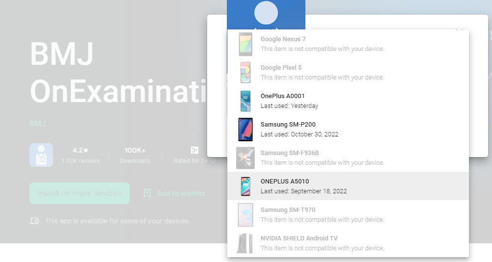liamlah's tweet photo. @onExamination  Is there some reason that the android app has extremely limited device compatibility? The SM-F936B is the Z Fold 4 - A Samsung galaxy phone released this year. https://t.co/nVz9BaBr6t