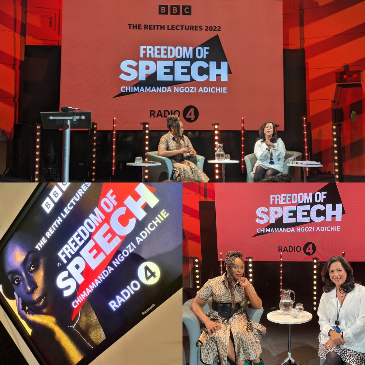 A phenomenal start to our Reith Lectures 2022 with @ChimamandaReal - on Freedom of speech, social censure, self censorship, mob intimidation, social media and so much more. You can hear this @bbcradio4 and @bbcworldservice on November 30th at 9am. #reith