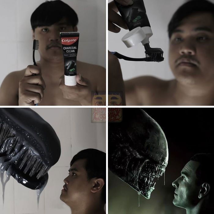 This guy cosplays famous movie characters with cheap stuff 😂 THREAD: