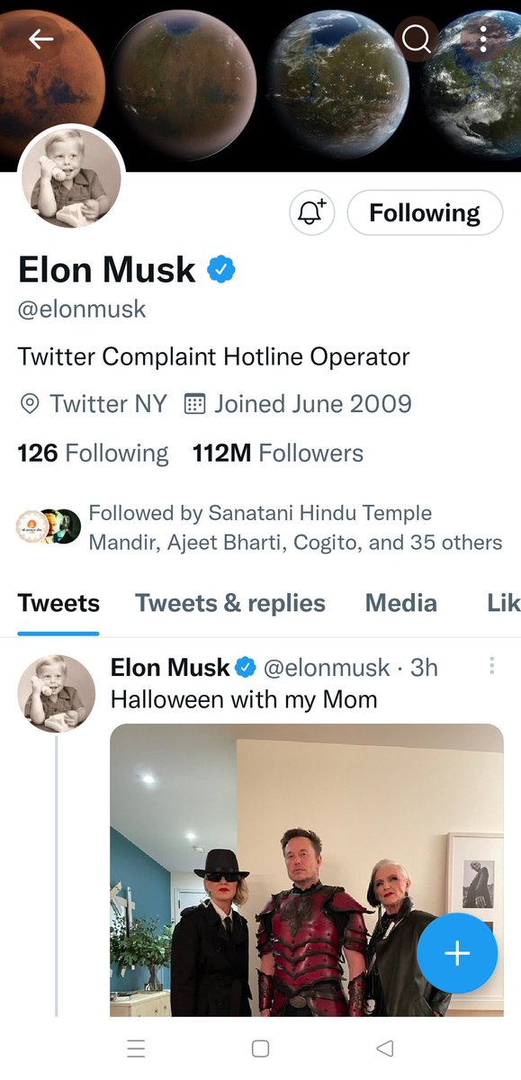 i_Bhagirathi_'s tweet photo. Look at @elonmusk bio!

Hello Mr Operator. How many complaints you gonna fix in a day? Do you have a target?
😂🤣

#TwitterIsFun https://t.co/9CIjHqIgkX