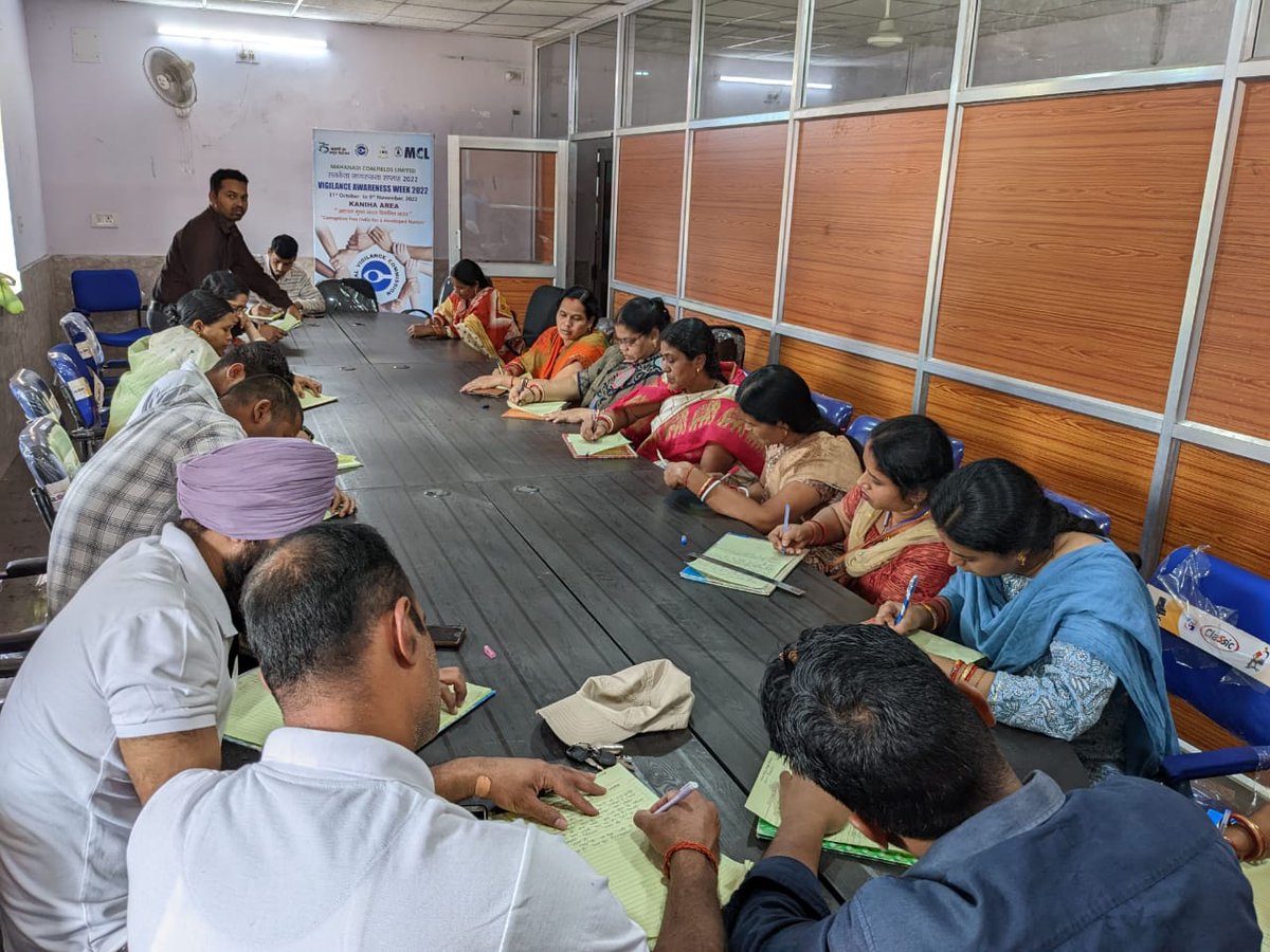 KanihaArea_MCL's tweet photo. Essay, Slogan and Quiz competition held amongst employees of Kaniha OCP and Kaniha Area on the occasion of VAW-22 https://t.co/CbOs7A5Rk6