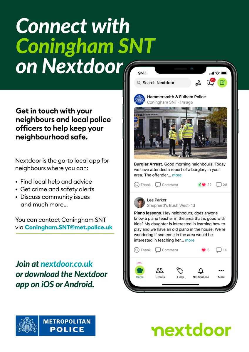 Further to the ward changes, no new Twitter accounts are being set-up &amp; eventually this account will be archived in favour of a cluster account.  More will follow in due course.  In the meantime, stay updated via @nextdoor_uk or contact us to be added to an email list.