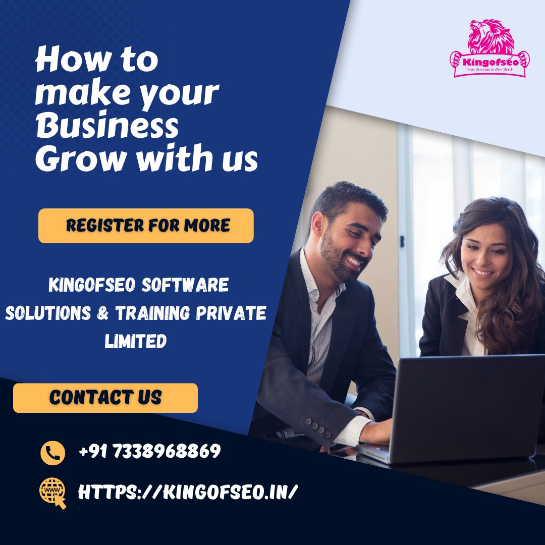 KingofseoIndia's tweet photo. How to make your Business to Grow with us.
Register For More!
Contact us:
+91 73389 68869
Do Visit: https://t.co/33gkNLQ4Ti
#digitalmarketingcompany #BestDigitalMarketingAgency #BestDigitalMarketingServices #seoservices #localseoservices #wordpressservices #PPC #kingofseocompany https://t.co/uSCHYpEBst