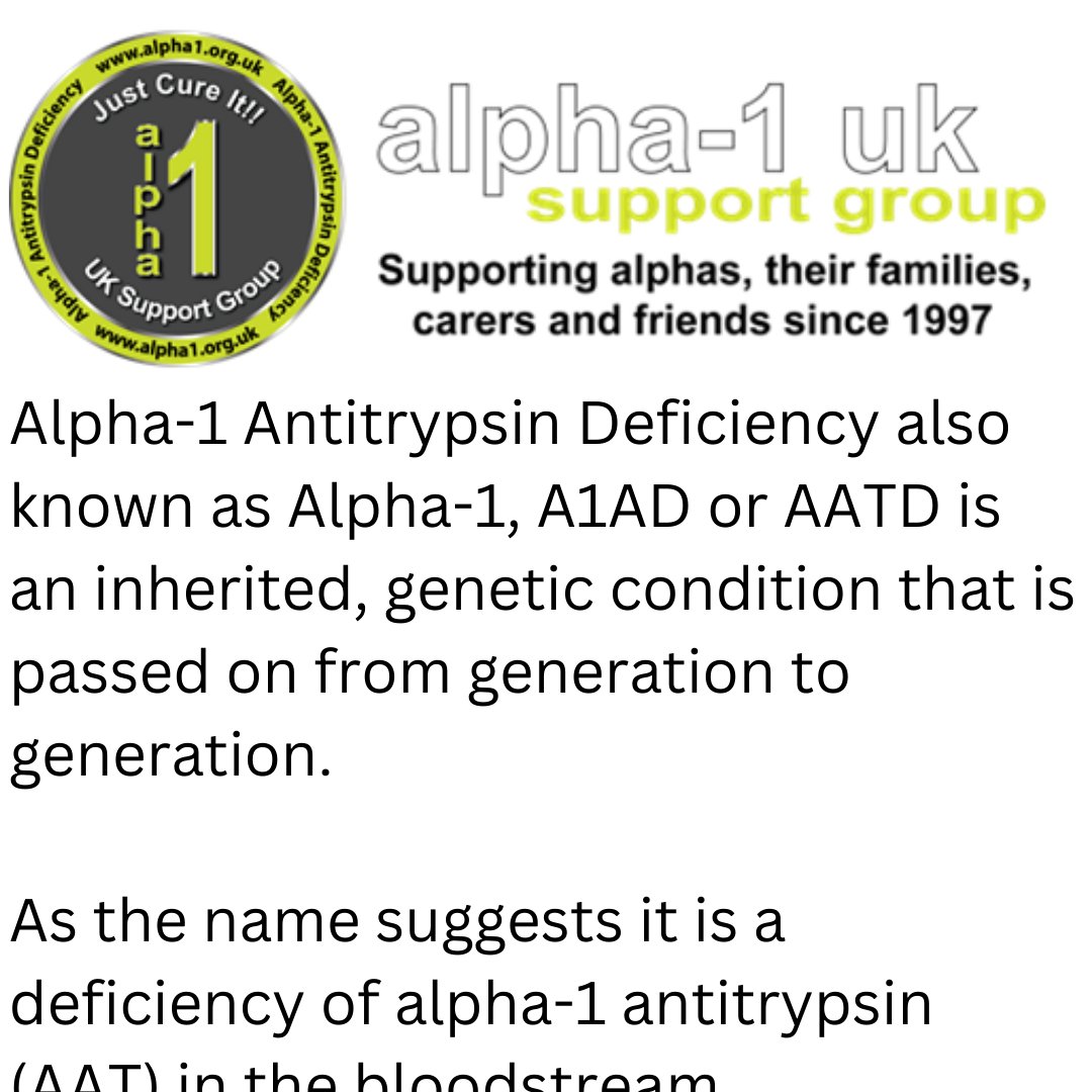 Alpha-1 UK Support on Twitter: "November is Alpha-1 awareness month