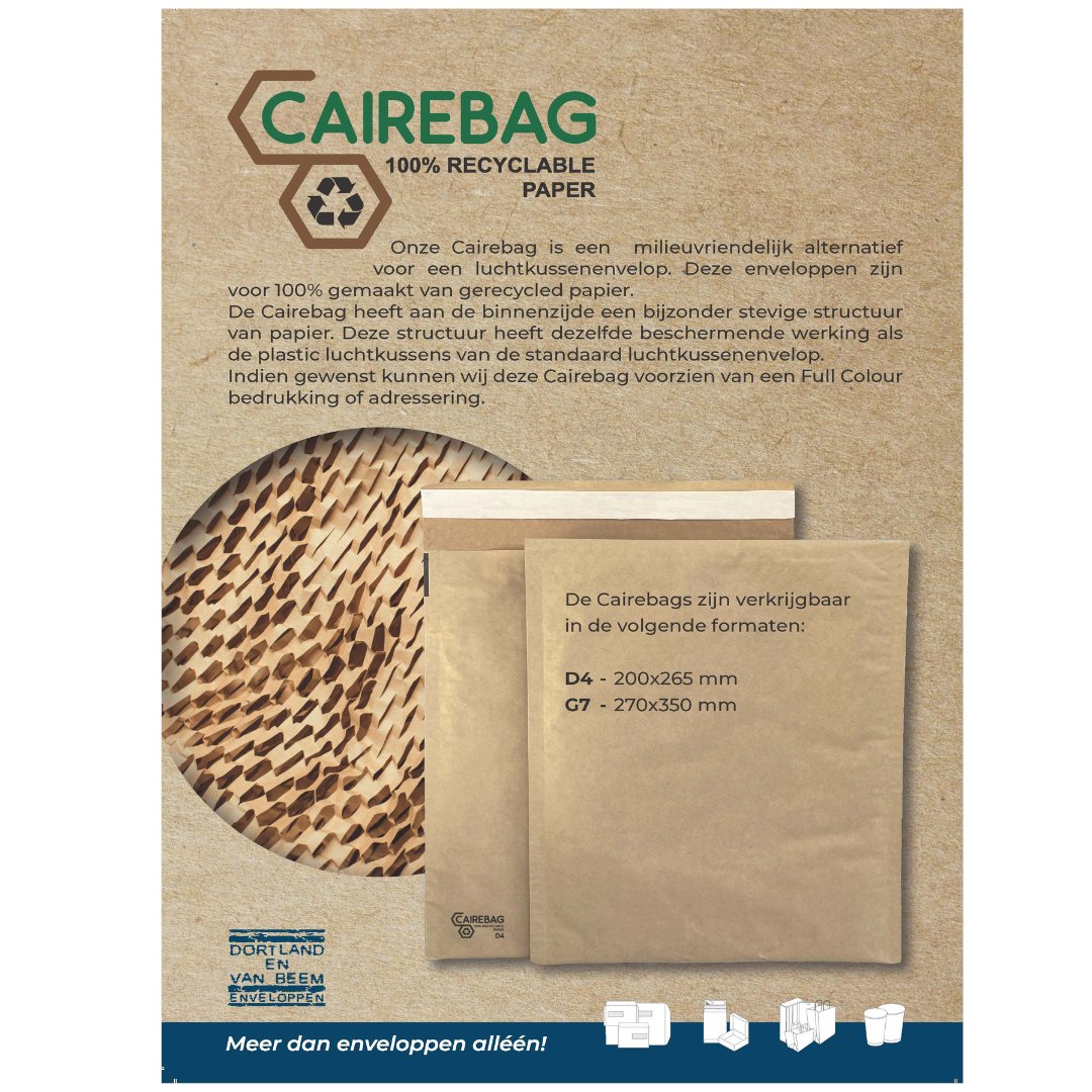 Mooi product waar je zeker eens even naar kan kijken als je een stap wilt maken in minder plastic. 
#envelop #cairebag #noplastic