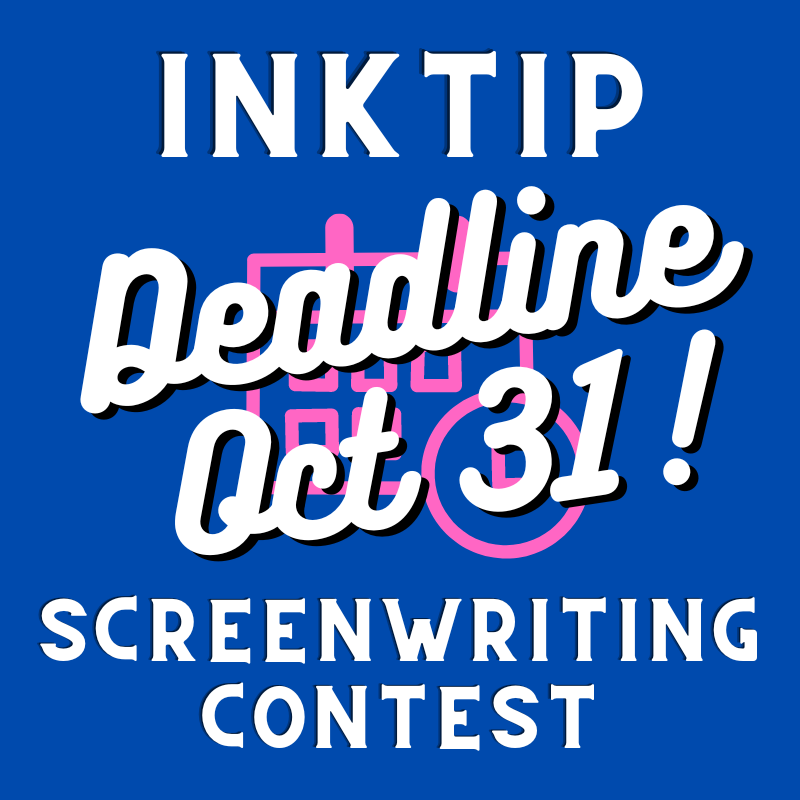 Peterkoevari's tweet photo. InkTip is launching its first screenwriting competition! It is exclusive to InkTip Pro members.

The theme for the first InkTip Pro Contest is Holiday Scripts - this can mean any holiday! Submissions are open October 17th - 31st.

https://t.co/VlzxwLfVWa

#screenwriters https://t.co/Ev8fWpr3LU