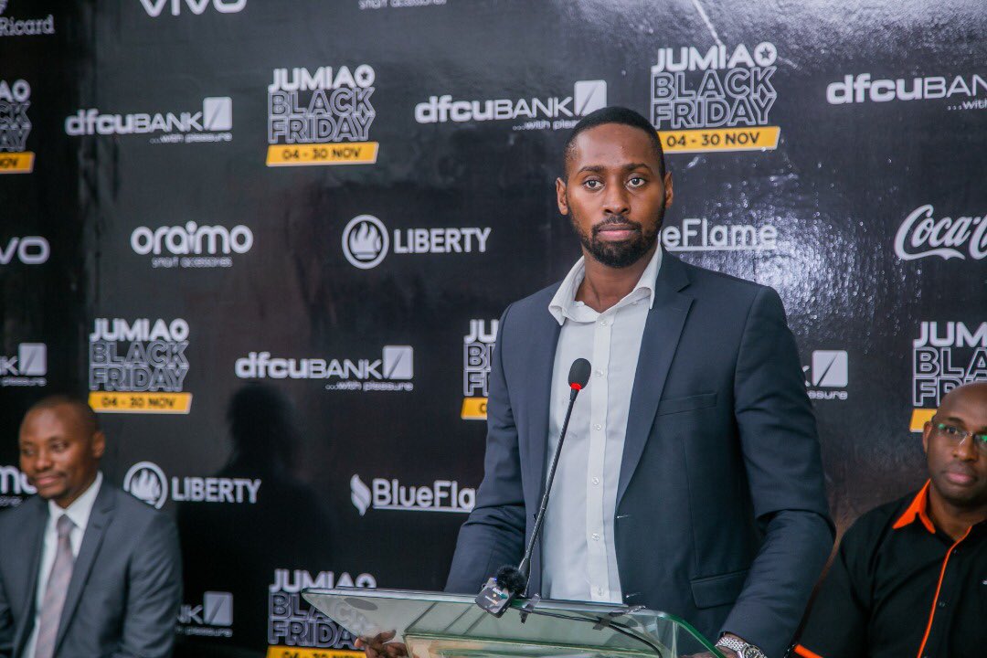 @JumiaUG Black Friday is back!💪🏾 At the launch of Jumia’s Black Friday - “Jumia vows to invest in massive awareness for the company’s Black Friday!” - CEO @Ronkawamara #ETradeUg #JumiaBlackFriday