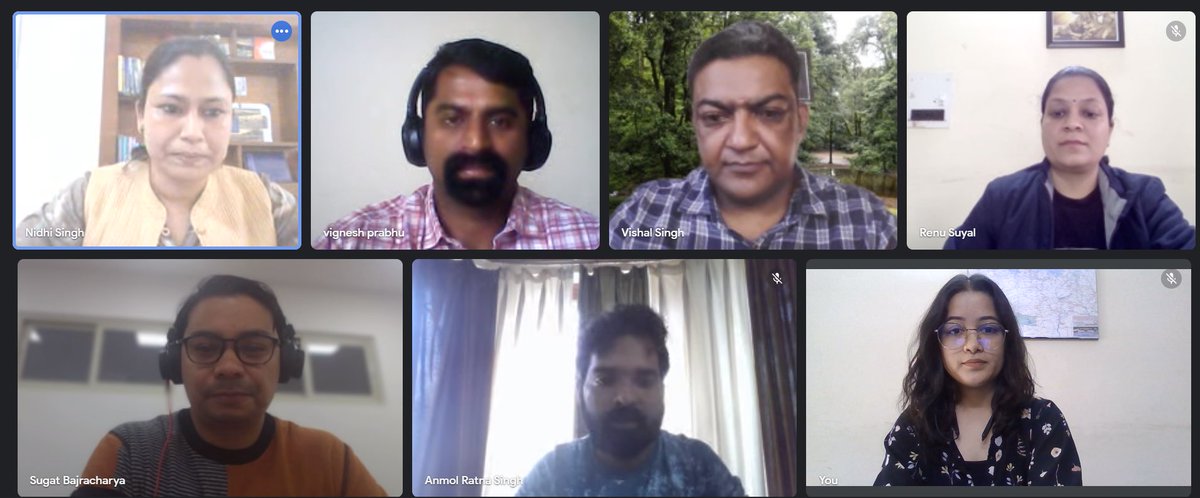 As part of #CEDARKnowledgeExchangeInitiative, we invited Dr.Vijay Shridhar(Doon Univ)&amp; @svigneshprabhu3 (<a href="/CSTEP_India/">CSTEP</a>)to share their knowledge &amp; expertise regarding the #AirPollution faced by HKH region. The talk was part of a collaborative and ongoing study being led by #ICIMOD.