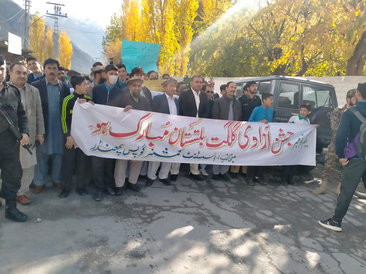 AcGupis's tweet photo. Independence Day of Gilgit Baltistan is being celebrated at Sub Division Gupis-Phander. https://t.co/bYtkD6BtyP