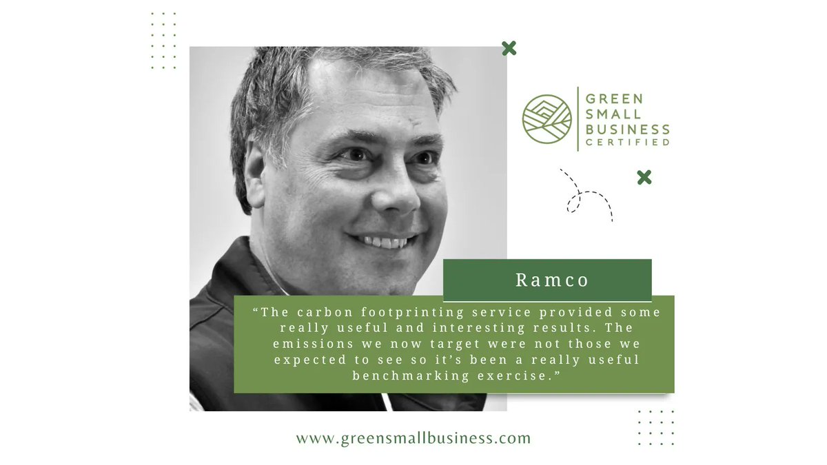 We’re delighted to announce that <a href="/RamcoUK/">Ramco</a> are Green Small Business certified 😀

For more information on how you can get certified visit buff.ly/3f5l2Oo

#greensmallbusiness #sustainablebusiness #carbonfootprinting