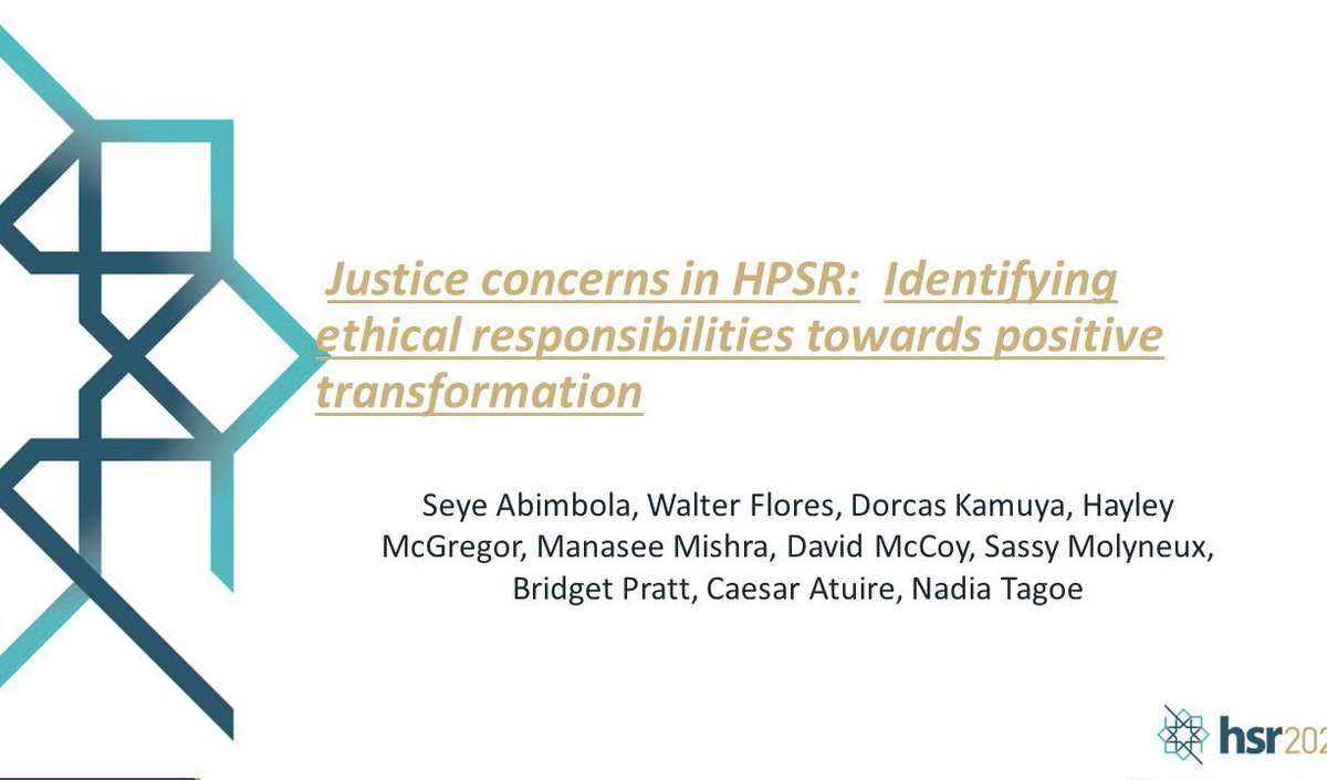 Nadia Tagoe (@nadiatagoe) on Twitter photo How do we address some of the ethics and justice concerns in HPSR and ensure positive transformation? Join us at #HSR2022 on Nov 3 11am-12:30pm Level 2 Room B/C for an exciting discussion <a href="/SassyMolyneux/">Sassy Molyneux</a> <a href="/seyeabimbola/">Ṣẹ̀yẹ Abímbọ́lá</a> <a href="/waltergfloresm/">walter flores</a> <a href="/atuire/">Caesar Atuire</a> <a href="/dcmccoy11/">David McCoy</a> <a href="/DKamuya/">Dorcas Kamuya</a> How do we address some of the ethics and justice concerns in HPSR and ensure positive transformation? Join us at #HSR2022 on Nov 3 11am-12:30pm Level 2 Room B/C for an exciting discussion <a href="/SassyMolyneux/">Sassy Molyneux</a> <a href="/seyeabimbola/">Ṣẹ̀yẹ Abímbọ́lá</a> <a href="/waltergfloresm/">walter flores</a> <a href="/atuire/">Caesar Atuire</a> <a href="/dcmccoy11/">David McCoy</a> <a href="/DKamuya/">Dorcas Kamuya</a>