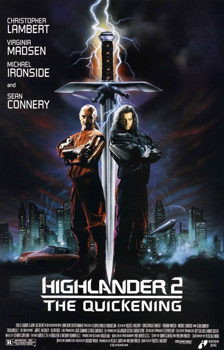 WATZUPMAG's tweet photo. Il y a 31 ans, #Highlander2, #TheQuickening débarquait au cinéma.
Inutile, à l’opposé du premier film, cet opus détruisait la mythologie établie.
Christophe était sous contrat, Sean est revenu par amitiés.
La version Renegade efface quelques erreurs de ce ratage incompris. https://t.co/nNWl1KSKsO