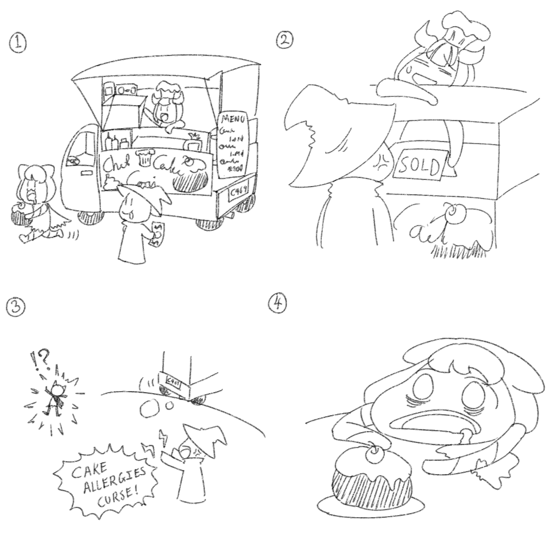 Reg3e's tweet photo. 🍰 Cake 🍰
several weeks earlier...
#digitalart #imaginarydailylife #kakunonichijou #ruruNfriends #comics #webcomic https://t.co/pKztLZrI55