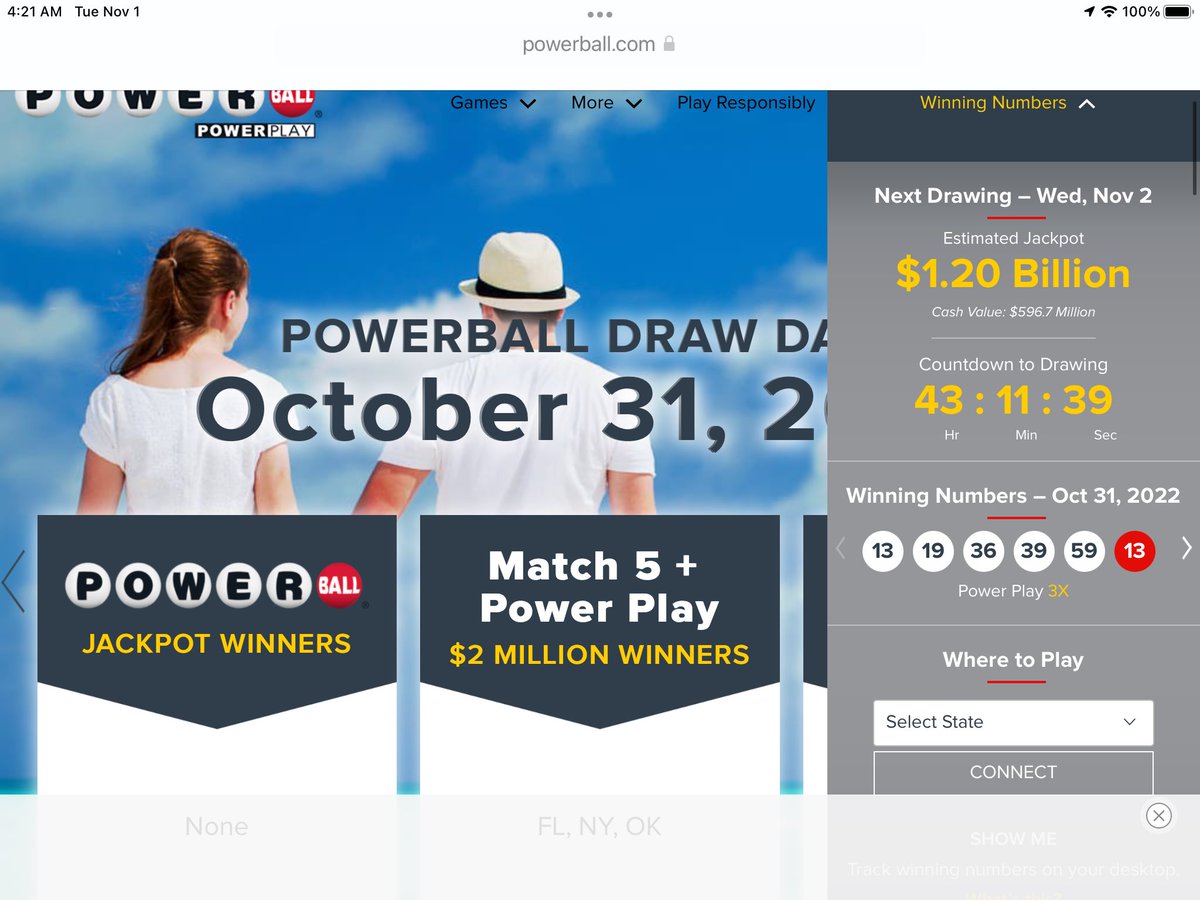 The lowest winning #PowerBall number for Halloween 2022 was, of course, 13.

And the red #PowerBall was … 13.

Rod Serling is smiling.