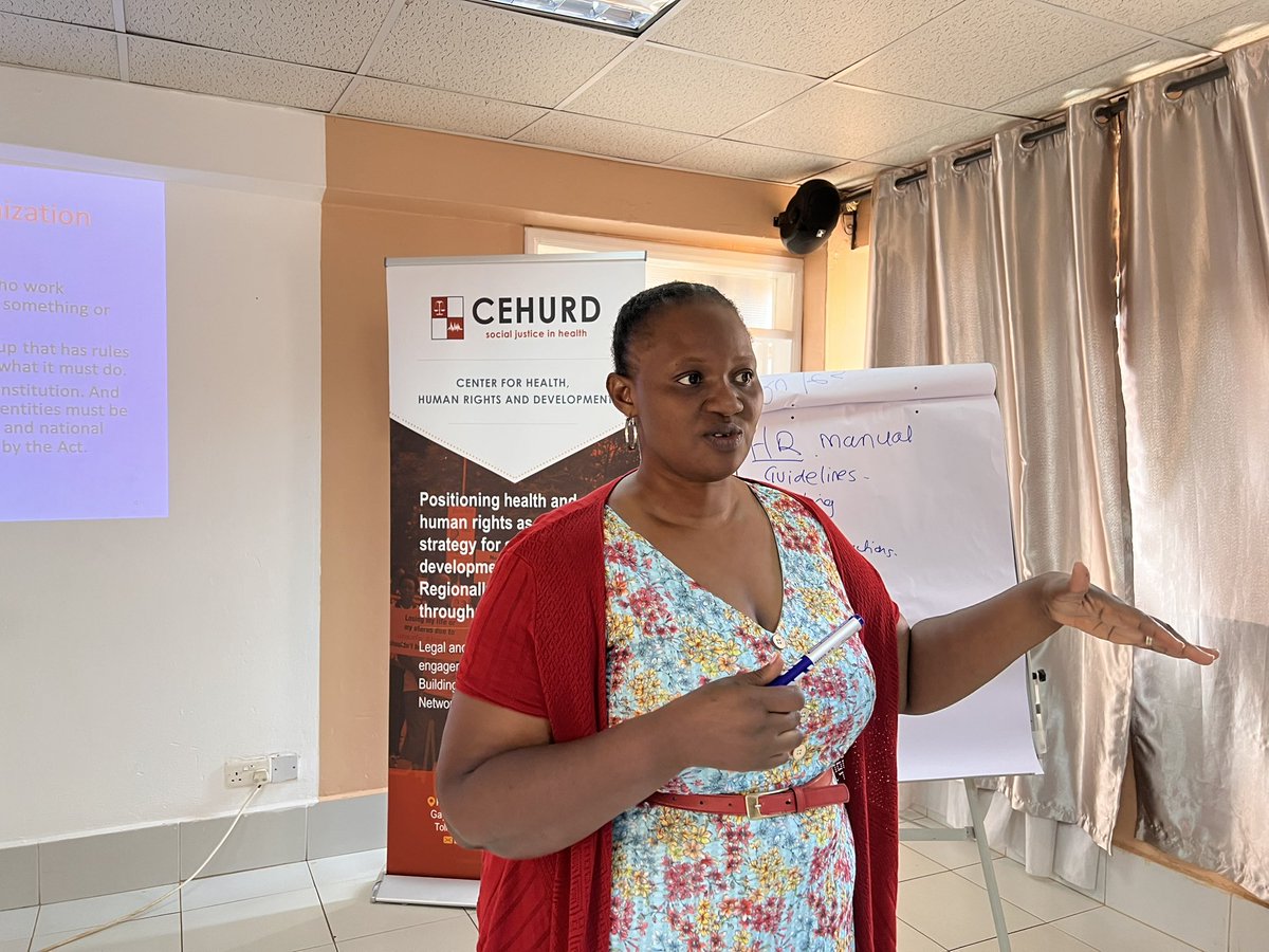 cehurduganda's tweet image. “Any organisation that doesn’t grow has a big problem. One of the characteristics of an organisation is the ability to grow naturally or spontaneously”- Sarah Akera said during the organisational training training under the #PISCCA project.
#CreativeFeministAdvocacy