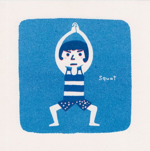 k1003's tweet photo. KAGAWA KAORI 
RISOGRAPH ILLUSTRATIONS

No.2
「Squat」
使用インキ（２色）
BRIGHT RED
BLUE 

作品集をご希望の方はご連絡くださいませ。

#リソグラフ
 #risograph 
 #ARTBOOKTRIAL 
 #HandSawPress
 #HANDo https://t.co/EY7UEcDWfj