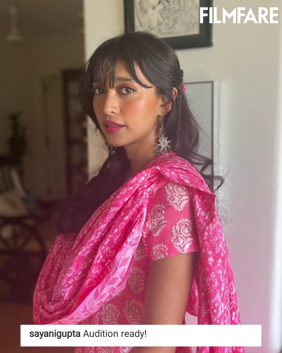 Ready to roll, the very talented #SayaniGupta posts some pictures before her audition. 💕🌟