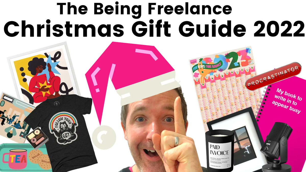 beingfreelance's tweet photo. Updated for 2022. It's the Being Freelance Gift Guide. ๐
Full of ideas for the freelancer in your life. Even if that's you.
And tonnes of these are made by freelancers too ๐๐
https://t.co/WG3FT936Zg https://t.co/Nxifjn4CEm