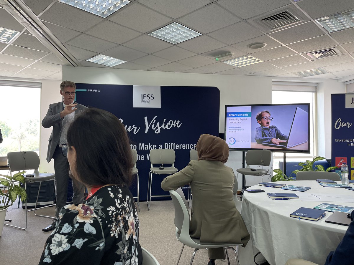 Fascinating attending Digital Strategies conference <a href="/JESSDubai/">JESS Dubai 🇦🇪</a> representing @rgsguildforddxb 

Panel advice, to mention a few <a href="/MrsWraithmell/">Philippa Wraithmell | EdRuption</a> @independenthead 

Greatest take away, asking staff, giving increased autonomy ‘How do you want to capture the learning?’ #SmartSchools