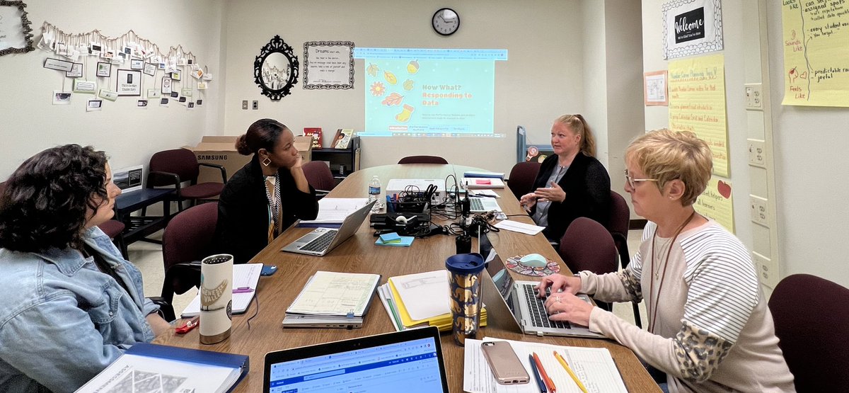 kellyaoconnell's tweet photo. What a great day it is to be a #MarsStar! Our ILT leaders @kestreett and @jackielgoldsmih are taking teachers on a deep data dive. Grades two and four are starting today so strong! @MarsEstatesBCPS #MarsStars https://t.co/pcbkrbfWVi
