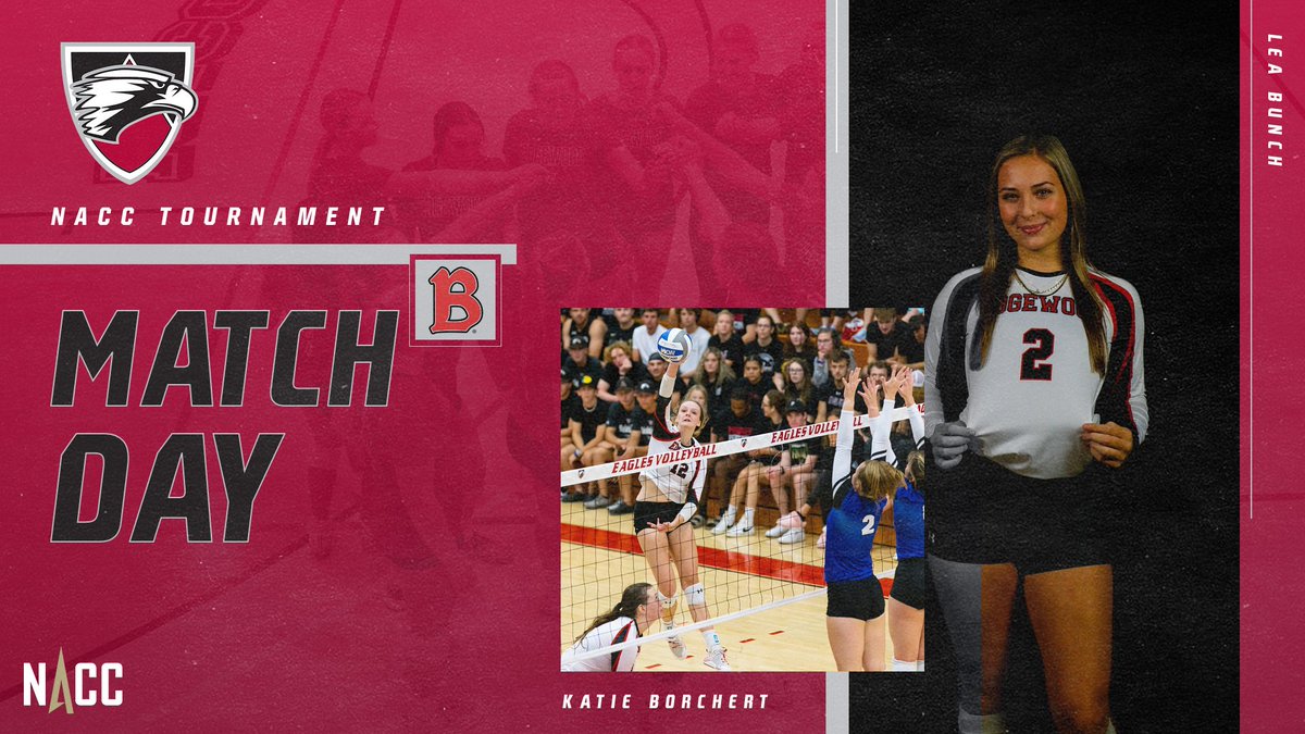 NACC Tournament time for Women's Volleyball!

🏐No. 3 @ECEagles_VB vs No. 6 Benedictine
🏐7 PM | Todd Wehr Edgedome
🦅EdgewoodCollegeEagles.com/programs
🦅EdgewoodCollegeEagles.com/coverage