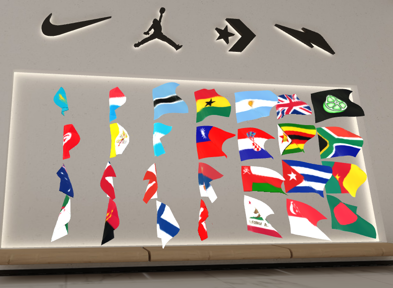 glbshop's tweet photo. /   #CloneXfam  united the World 🌐 //

To make the World united, we made a Full Collection of Flags for Pods 🏁 🧬

Drop your ETH address &amp; Flags in comment🎁 

https://t.co/bxr2659Rmj

COMES WITH SURPRISE NFT 

#rtfkt #mfers #CloneX #oncyber #cyber #3DNFT https://t.co/Qno4qsEAnv