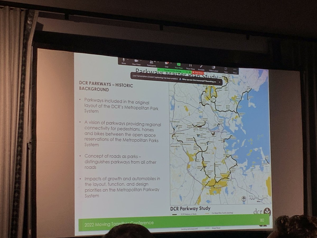 WalkMass's tweet photo. Great to hear Dan Driscoll from @MassDCR sharing about the Parkways Master Plan Study at todayโs @MassDOT #MovingTogether conference! #MovingTogether22 https://t.co/gXAvdvPrHF